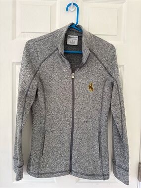 University of Wyoming Cowboys Champion Gray Full-Zip Jacket with Gold Logo